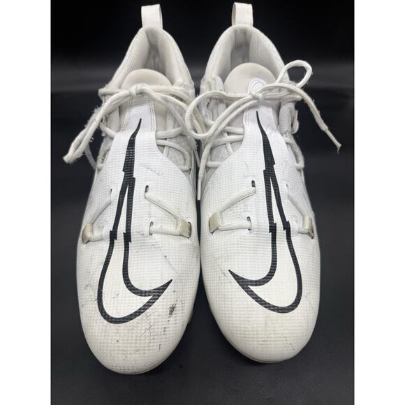 Nike Alpha Menace Pro 3 Football Cleats White Black CT6649-109 Mens Size 12 EUC main image 4